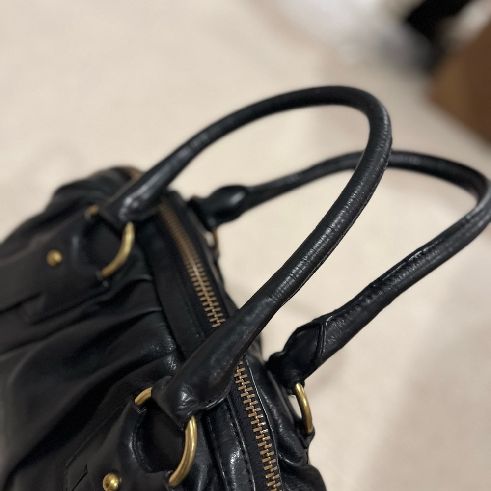 Vintage Banana Republic Black Leather Hobo Bag